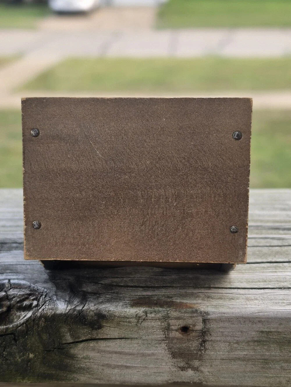 Vintage Rustic Cottagecore Wooden Wall Matchstick Holder Farmhouse Kitchen Decor